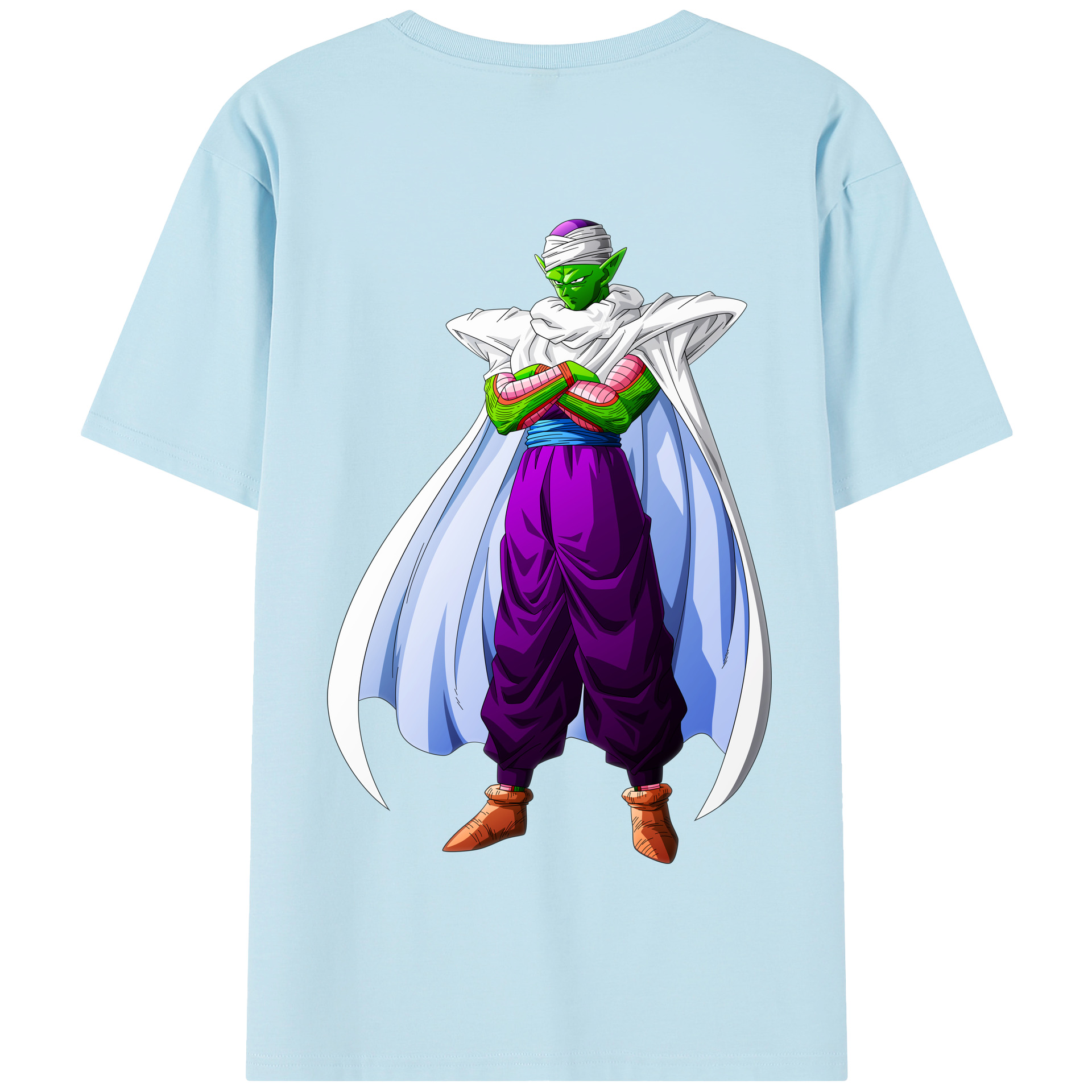 （画像用） ドラゴンボール ピッコロ DRAGON BALL Piccolo 綿100％半袖Tシャツ（背面プリント）